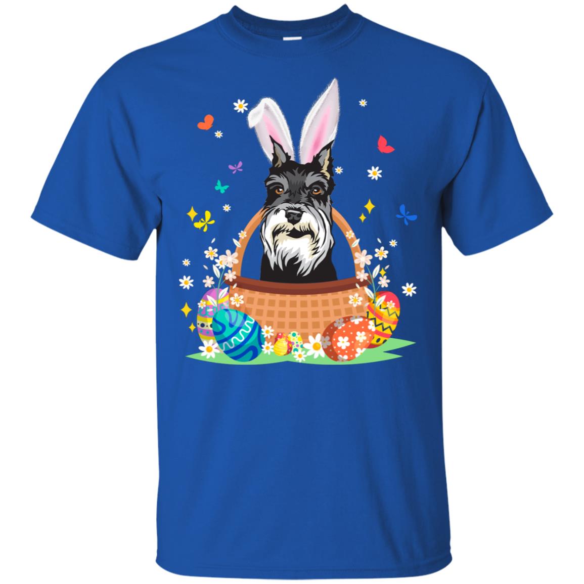 Schnauzer Bunny Hat Rabbit Easter Eggs T-Shirt & Hoodie | Teecentury.com