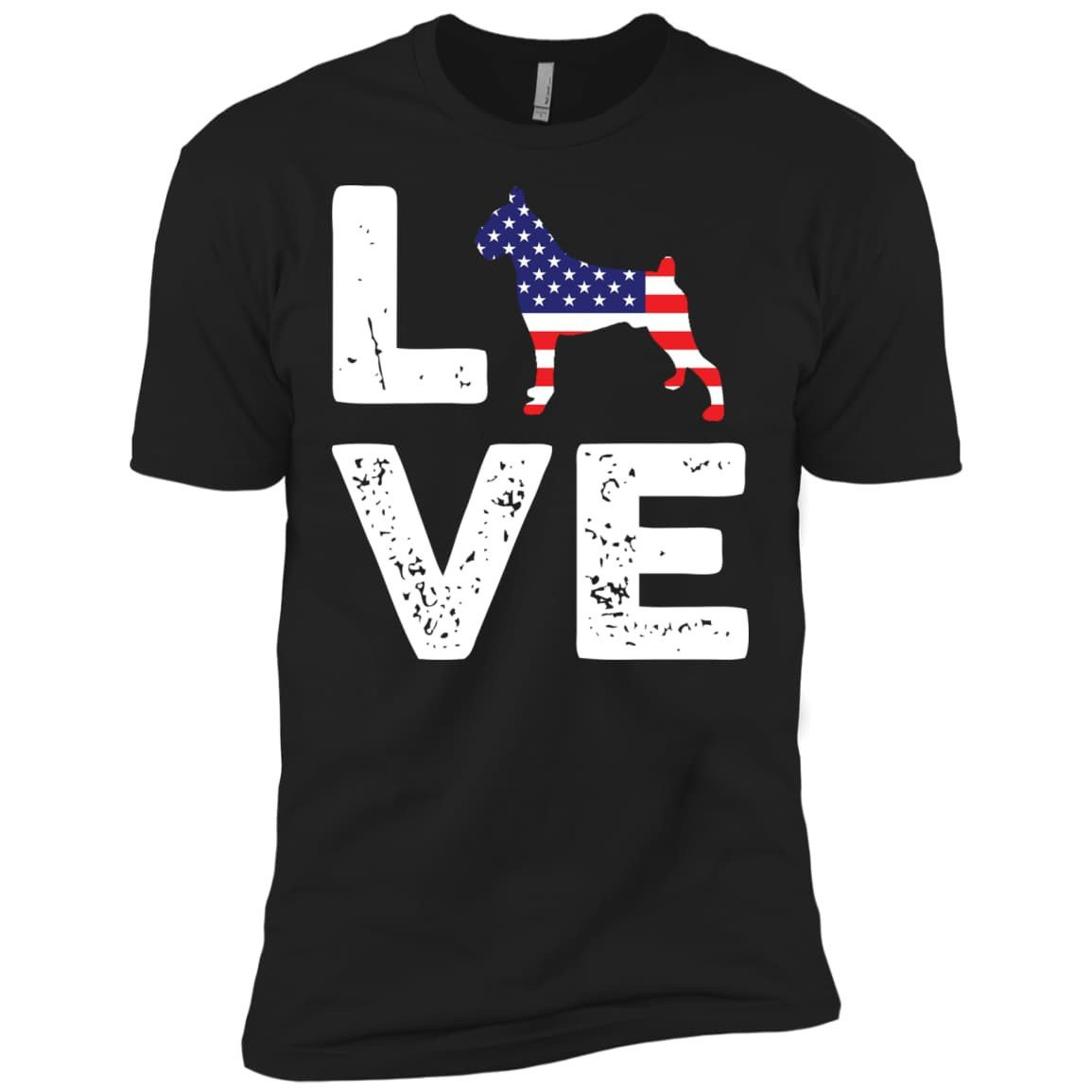 American Flag Dog Boxer Love T-Shirt & Hoodie | Teecentury.com