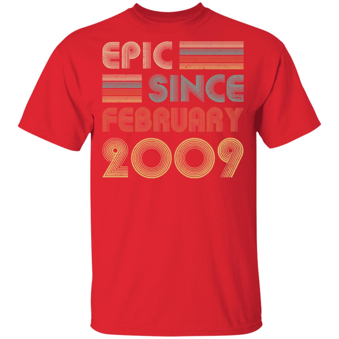 Epic Since February 2009 Vintage 13th Birthday Gifts Youth Youth Shirt | Teecentury.com