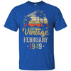 Retro Classic Vintage February 1949 73th Birthday Gift T-Shirt & Hoodie | Teecentury.com