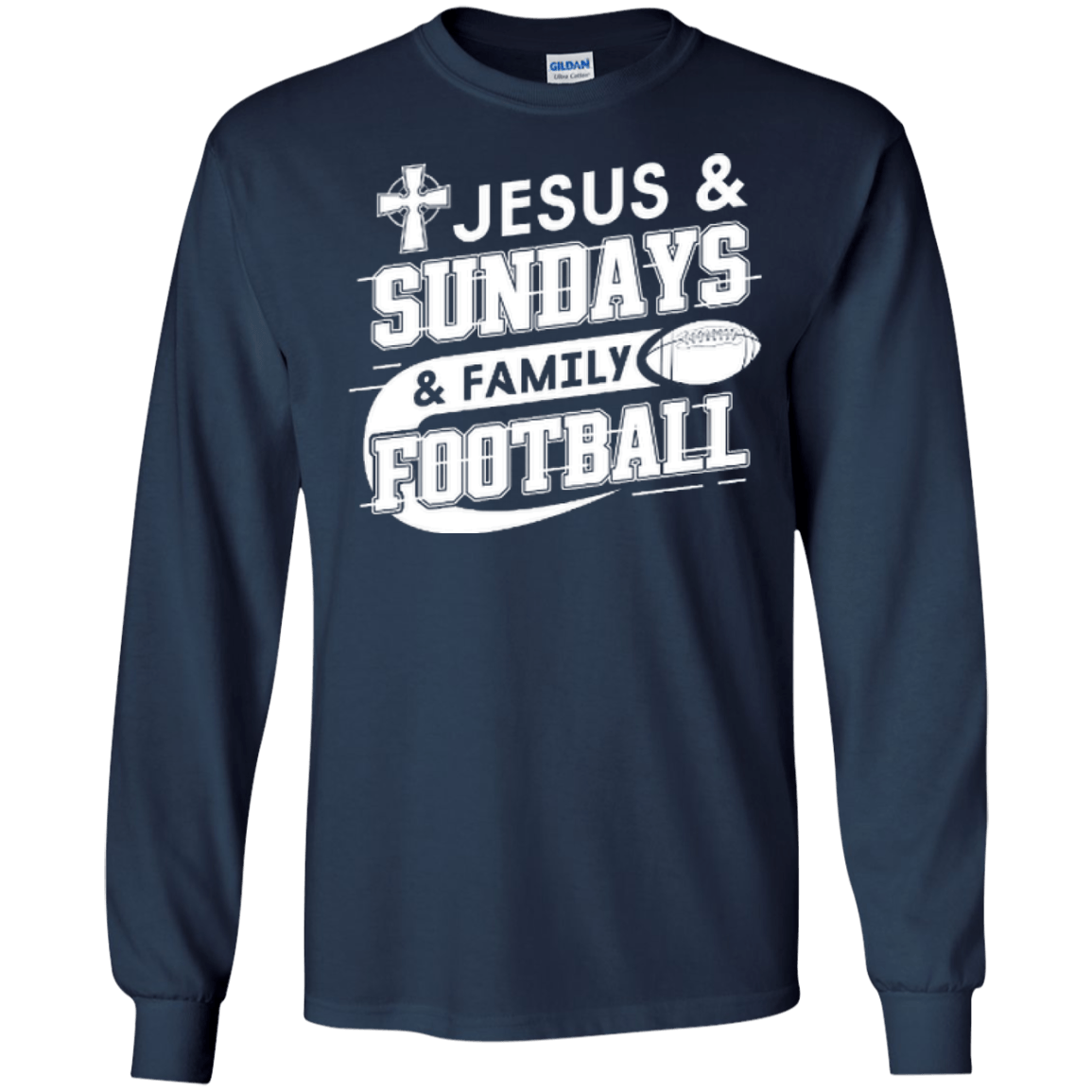 Jesus Sundays Family Football T-Shirt & Hoodie | Teecentury.com