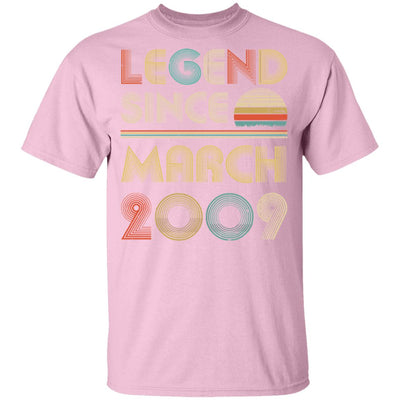 Legend Since March 2009 Vintage 13th Birthday Gifts Youth Youth Shirt | Teecentury.com