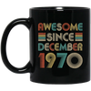 Awesome Since December 1970 Vintage 52th Birthday Gifts Mug Coffee Mug | Teecentury.com