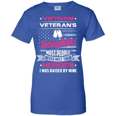 Vietnam Veteran's Daughter I Was Raised By Mine T-Shirt & Hoodie | Teecentury.com