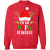 I'm The Papa Reindeer Matching Family Christmas T-Shirt & Sweatshirt | Teecentury.com