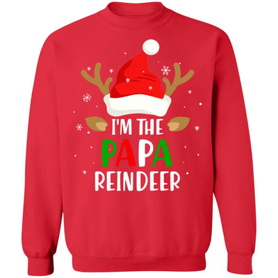 I'm The Papa Reindeer Matching Family Christmas T-Shirt & Sweatshirt | Teecentury.com