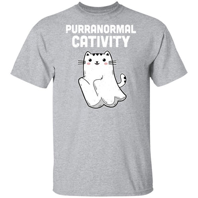 Halloween Funny Purranormal Cativity Ghost Cat Lovers Gifts T-Shirt & Hoodie | Teecentury.com