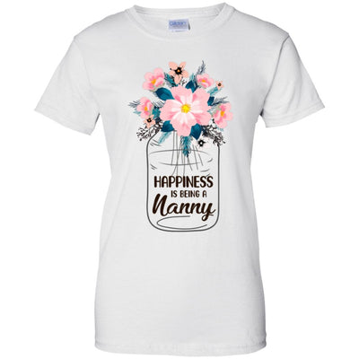 Happiness Is Being Nanny Life Flower Nanny Gifts T-Shirt & Hoodie | Teecentury.com