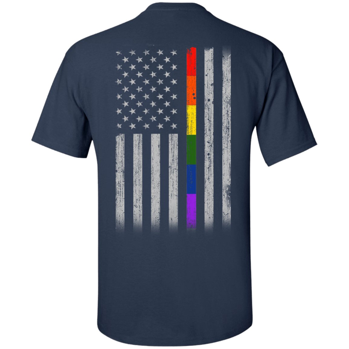 Rainbow Lesbian Gay Pride LGBT America Flag T-Shirt & Hoodie | Teecentury.com
