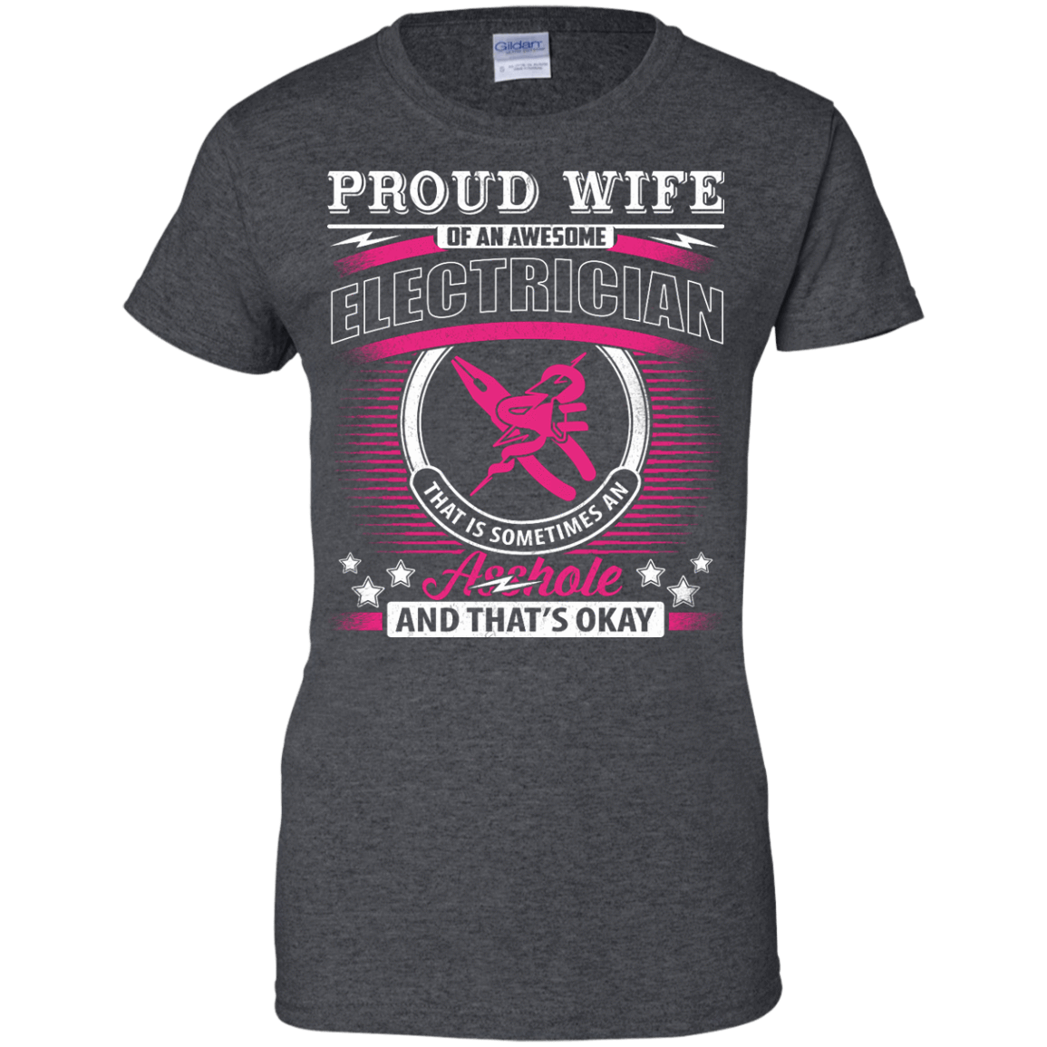 Proud Wife Of An Awesome Electrician T-Shirt & Hoodie | Teecentury.com