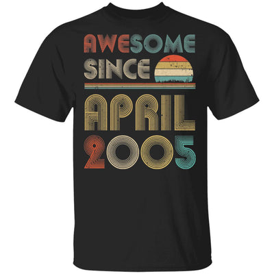 Awesome Since April 2005 Vintage 17th Birthday Gifts T-Shirt & Hoodie | Teecentury.com