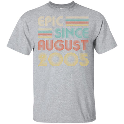 Epic Since August 2005 17th Birthday Gift 17 Yrs Old T-Shirt & Hoodie | Teecentury.com