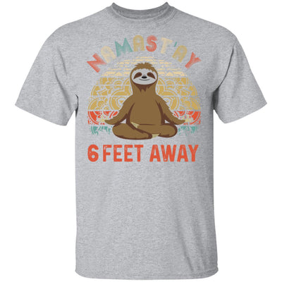 Funny Yoga Sloth Namast'ay 6 Feet Away T-Shirt & Tank Top | Teecentury.com