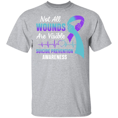 Suicide Prevention Awareness Not All Wounds Are Visible T-Shirt & Hoodie | Teecentury.com