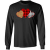 Three Hearts Leopard Buffalo Plaid Valentine's Day T-Shirt & Hoodie | Teecentury.com