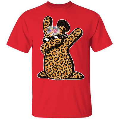 Funny Easter Gift For Her Teen Girls Dabbing Bunny Leopard Youth Youth Shirt | Teecentury.com