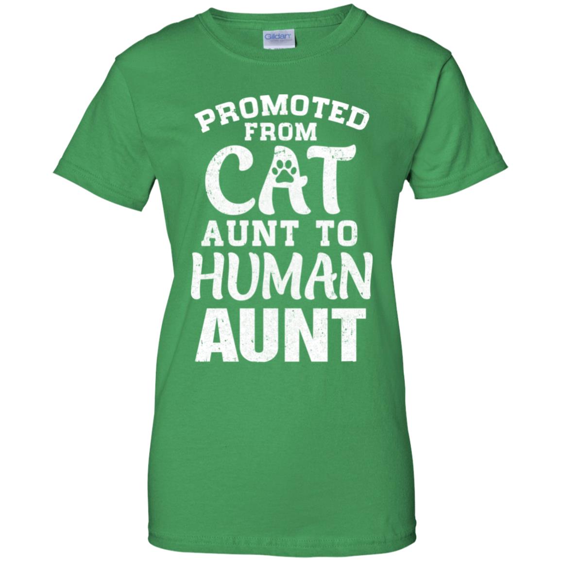Promoted From Cat Aunt To Human Aunt Gifts T-Shirt & Hoodie | Teecentury.com
