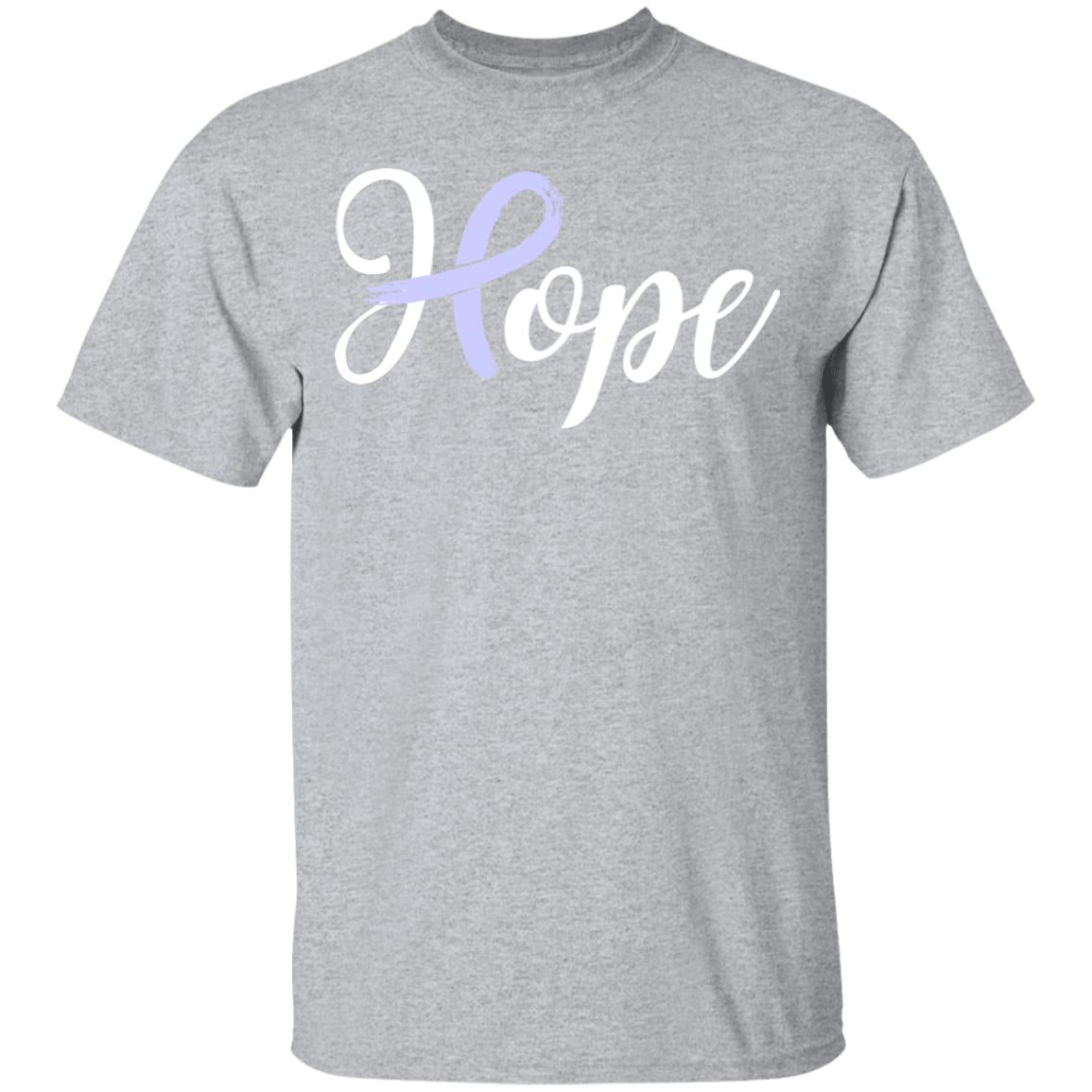 Stomach Cancer Awareness Periwinkle Ribbon Hope T-Shirt & Hoodie | Teecentury.com