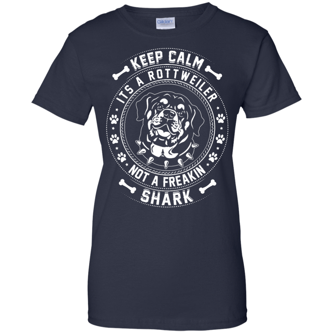 Keep Calm It's A Rottweiler Not A Freaking Shark T-Shirt & Hoodie | Teecentury.com