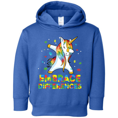 Dabbing Unicorn Autism Awareness Embrace Differences Youth Youth Shirt | Teecentury.com