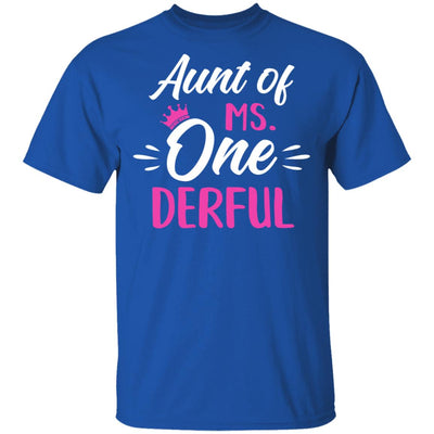 Aunt Of Ms Onederful 1st Birthday Party Costumes Gifts T-Shirt & Hoodie | Teecentury.com
