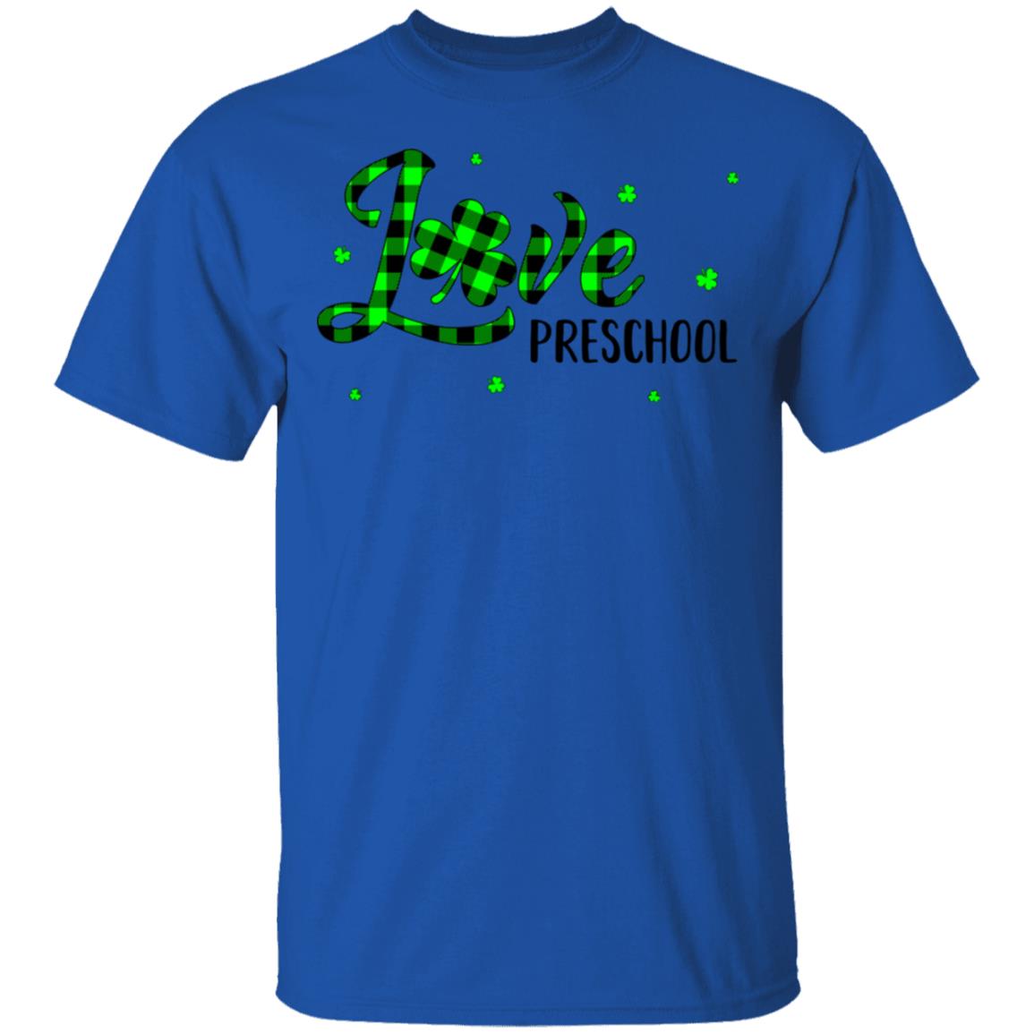 St Patricks Day Gift Preschool Teacher Plaid Shamrock T-Shirt & Hoodie | Teecentury.com