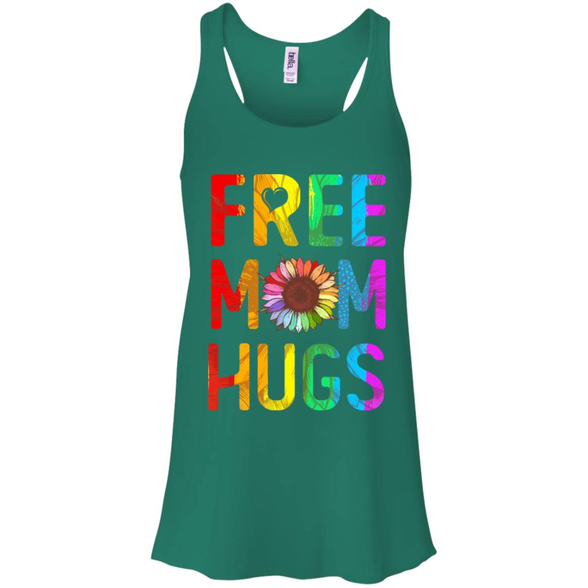 Flower Free Mom Hugs Pride LGBT T-Shirt & Tank Top | Teecentury.com