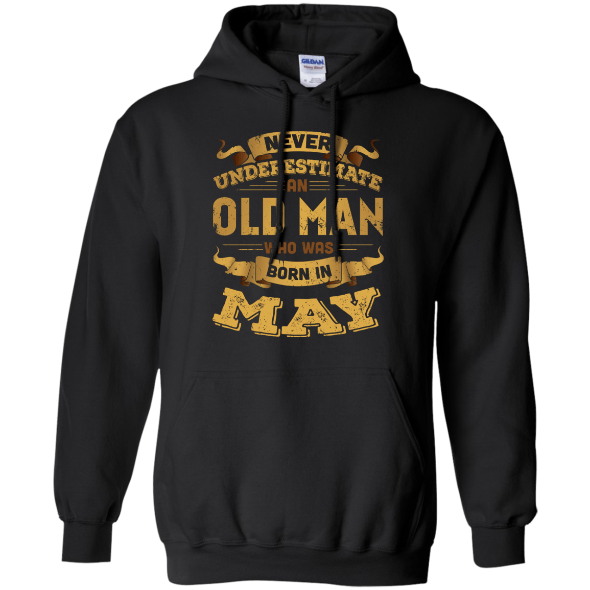 Never Underestimate An Old Man Who Was Born In May T-Shirt & Hoodie | Teecentury.com