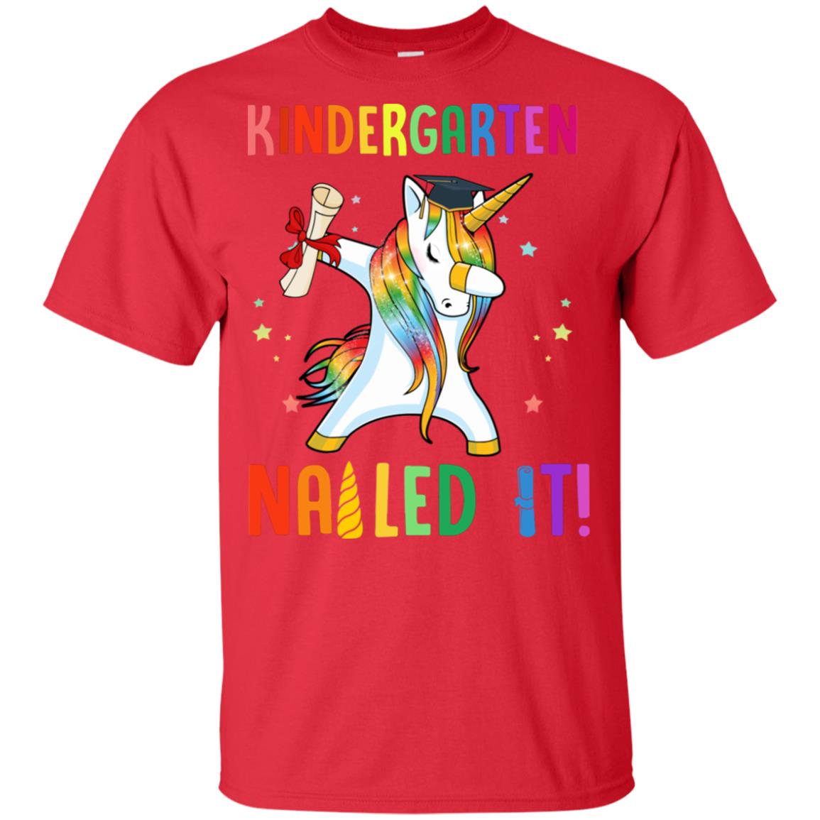 Dabbing Kindergarten Unicorn Nailed It Graduation Class Of 2022 Youth Youth Shirt | Teecentury.com
