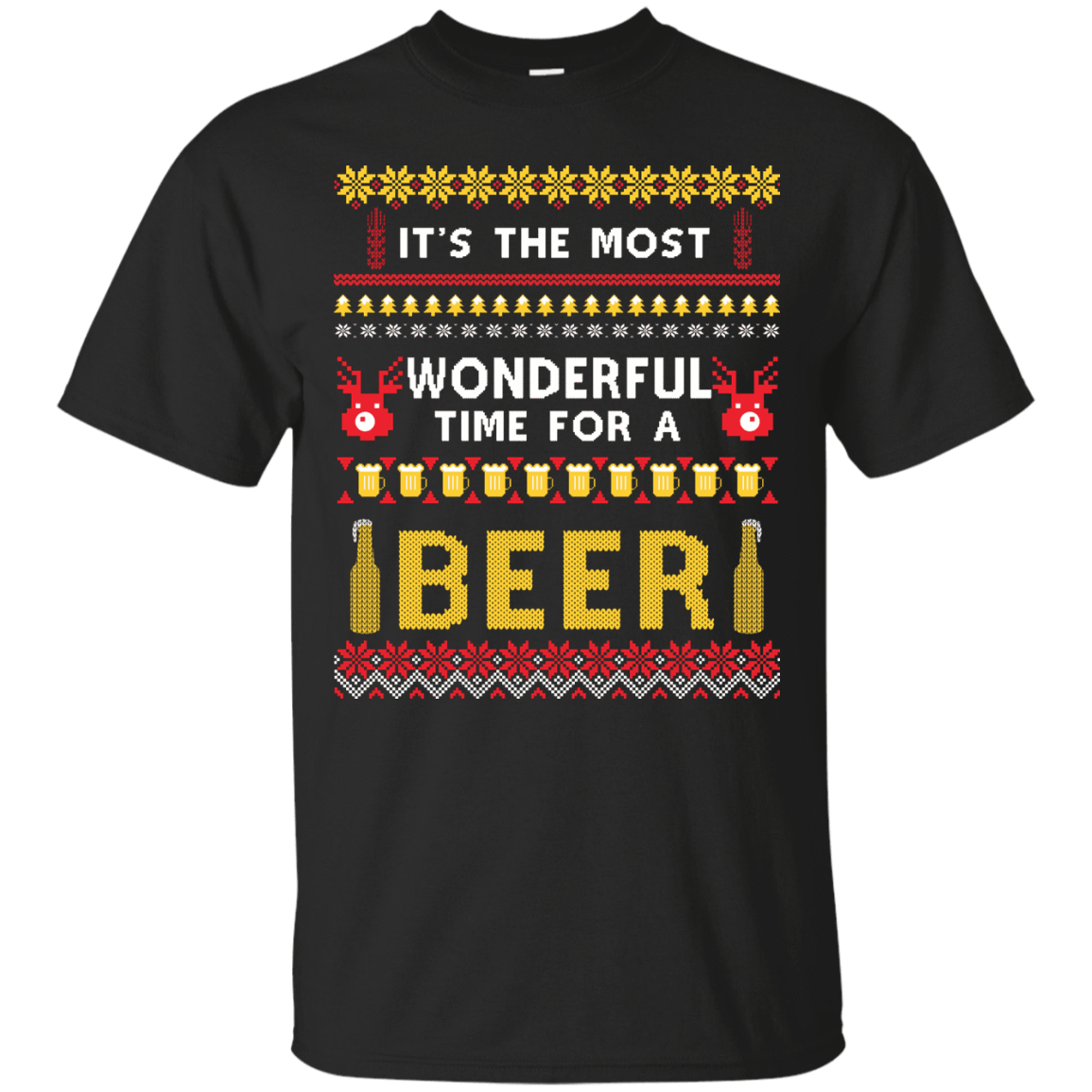 It's The Most Wonderful Time For A Beer Ugly Sweater T-Shirt & Hoodie | Teecentury.com