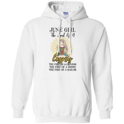 June Girl The Soul Of A Gypsy Funny Birthday Gift T-Shirt & Tank Top | Teecentury.com