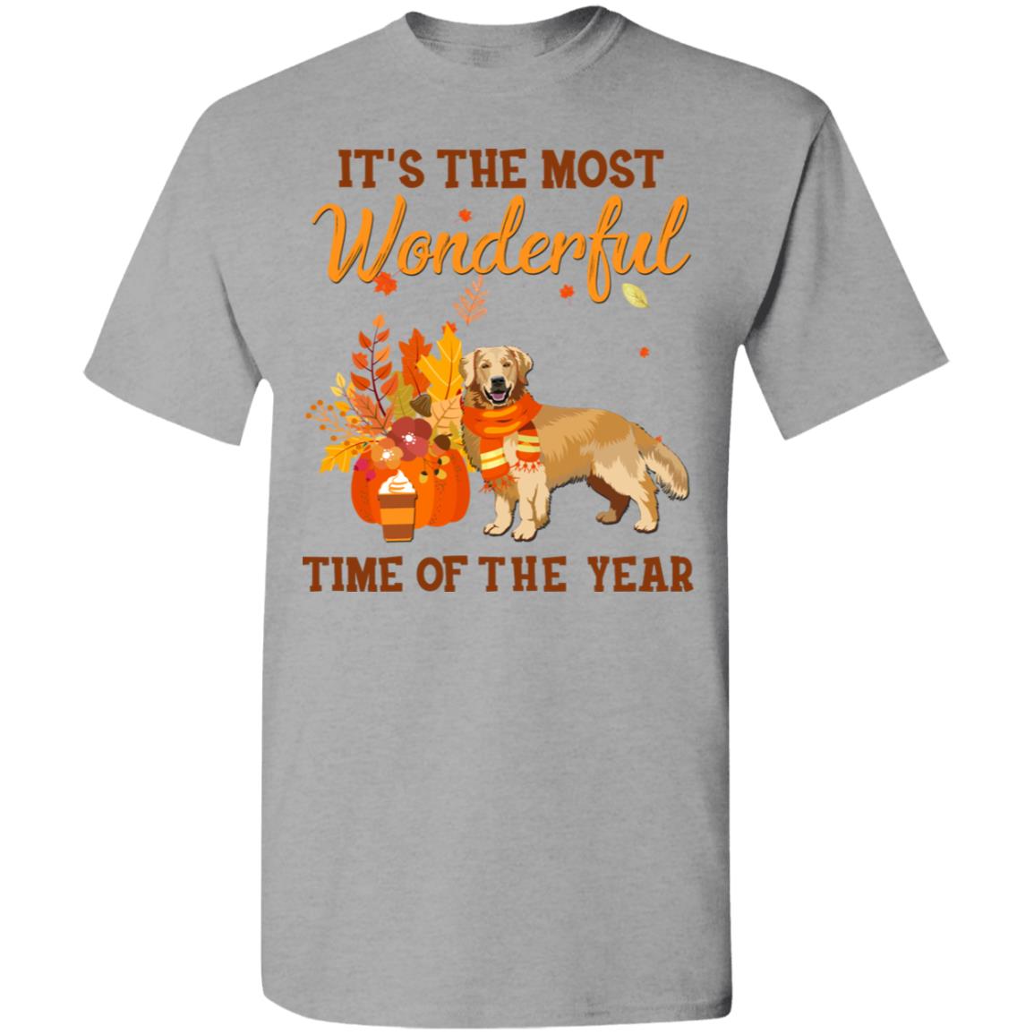 Golden Retriever Autumn It's The Most Wonderful Time Of The Year T-Shirt & Hoodie | Teecentury.com