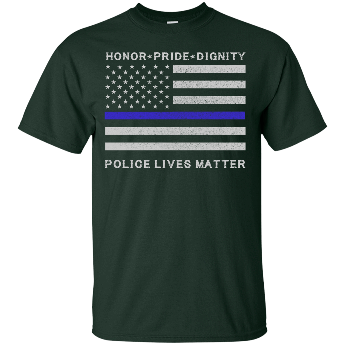 Police Lives Matter Honor Pride Dignity T-Shirt & Hoodie | Teecentury.com