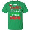 Dear Santa I Tried To Be Good But My Papa Christmas Kids Youth Youth Shirt | Teecentury.com