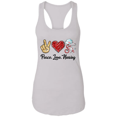 Peace Love Nursing RN Love Nurse Gifts T-Shirt & Tank Top | Teecentury.com