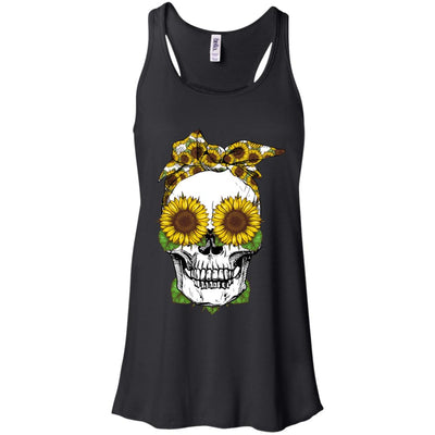 Skull Sunflower Floral Flowers Cute Gifts T-Shirt & Tank Top | Teecentury.com