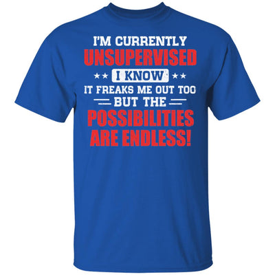 I Am Currently Unsupervised T-Shirt & Hoodie | Teecentury.com