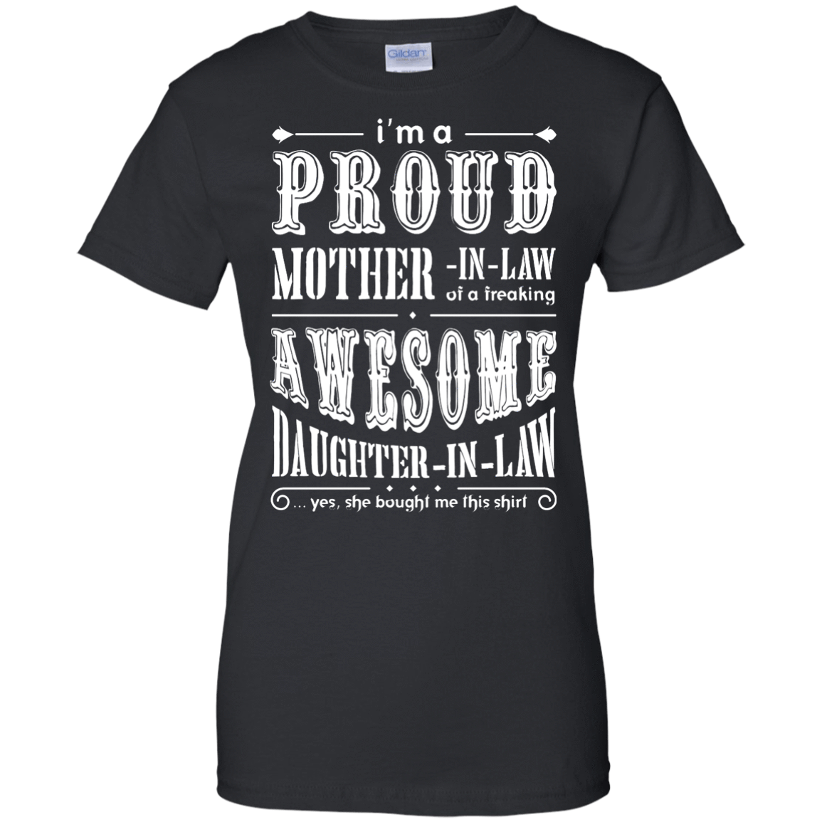 I'm A Proud Mother In Law Freaking Awesome Daughter In Law T-Shirt & Hoodie | Teecentury.com