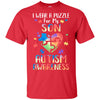 I Wear A Puzzle For My Son Autism Awareness T-Shirt & Hoodie | Teecentury.com