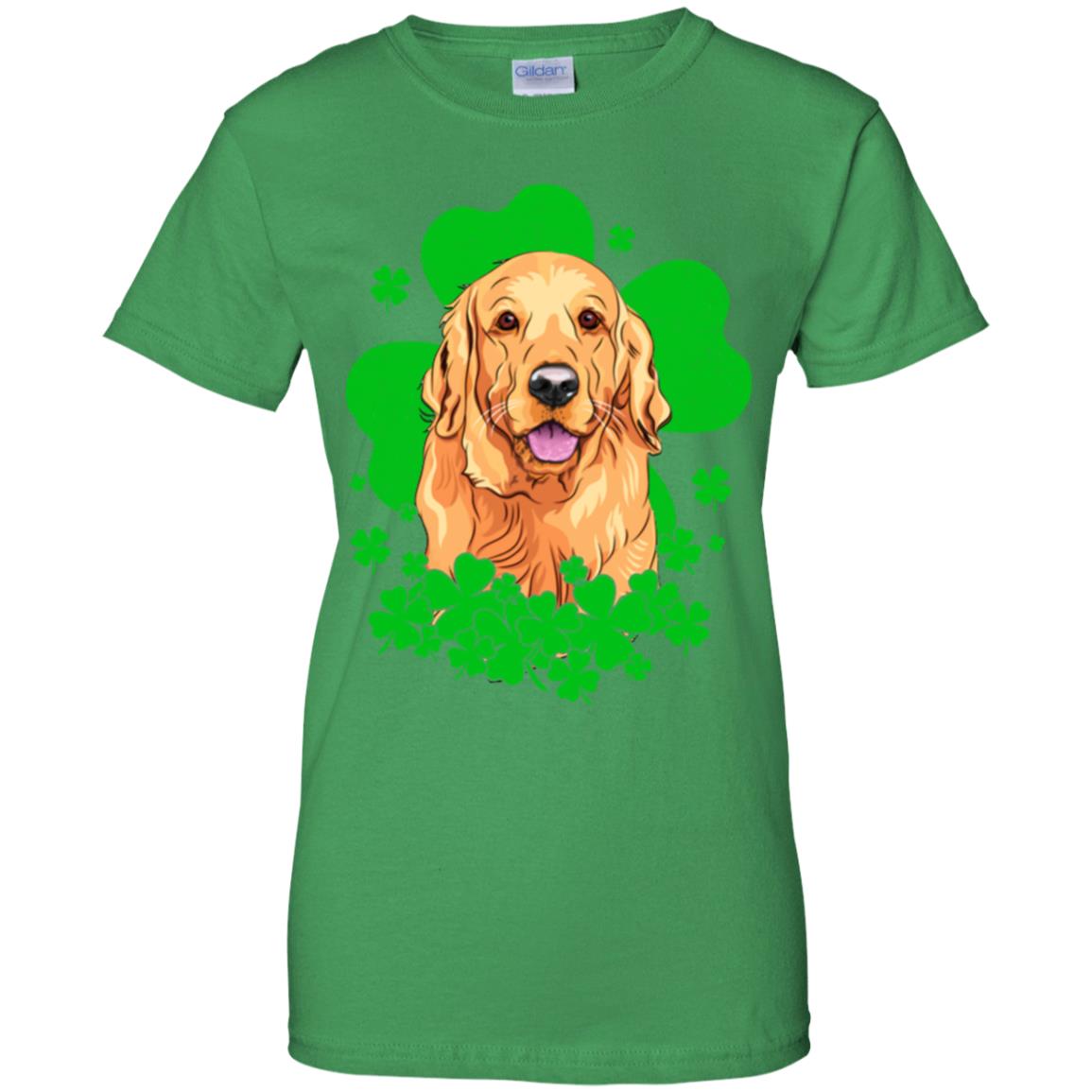 Golden Retriever St. Patrick's Day Clovers T-Shirt & Hoodie | Teecentury.com
