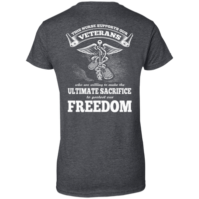 THIS NURSE SUPPORTS OUR VETERANS T-Shirt & Hoodie | Teecentury.com