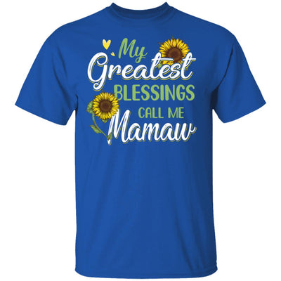 My Greatest Blessings Call Me Mamaw Sunflower Gifts T-Shirt & Hoodie | Teecentury.com