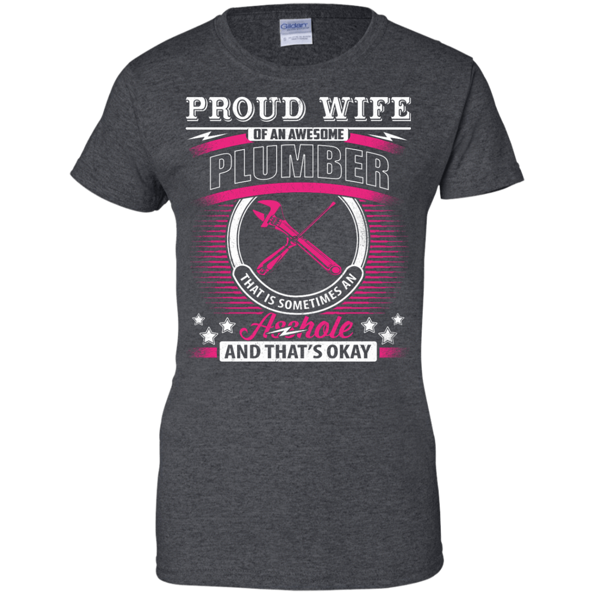 Proud Wife Of An Awesome Plumber T-Shirt & Hoodie | Teecentury.com
