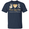 Peace Love Cure Parkinson's Disease T-Shirt & Hoodie | Teecentury.com