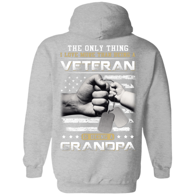 I Love More Than Being A Veteran Is Being A Grandpa T-Shirt & Hoodie | Teecentury.com