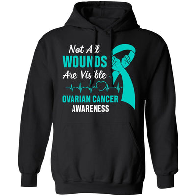 Ovarian Cancer Awareness Teal Not All Wounds Are Visible T-Shirt & Hoodie | Teecentury.com