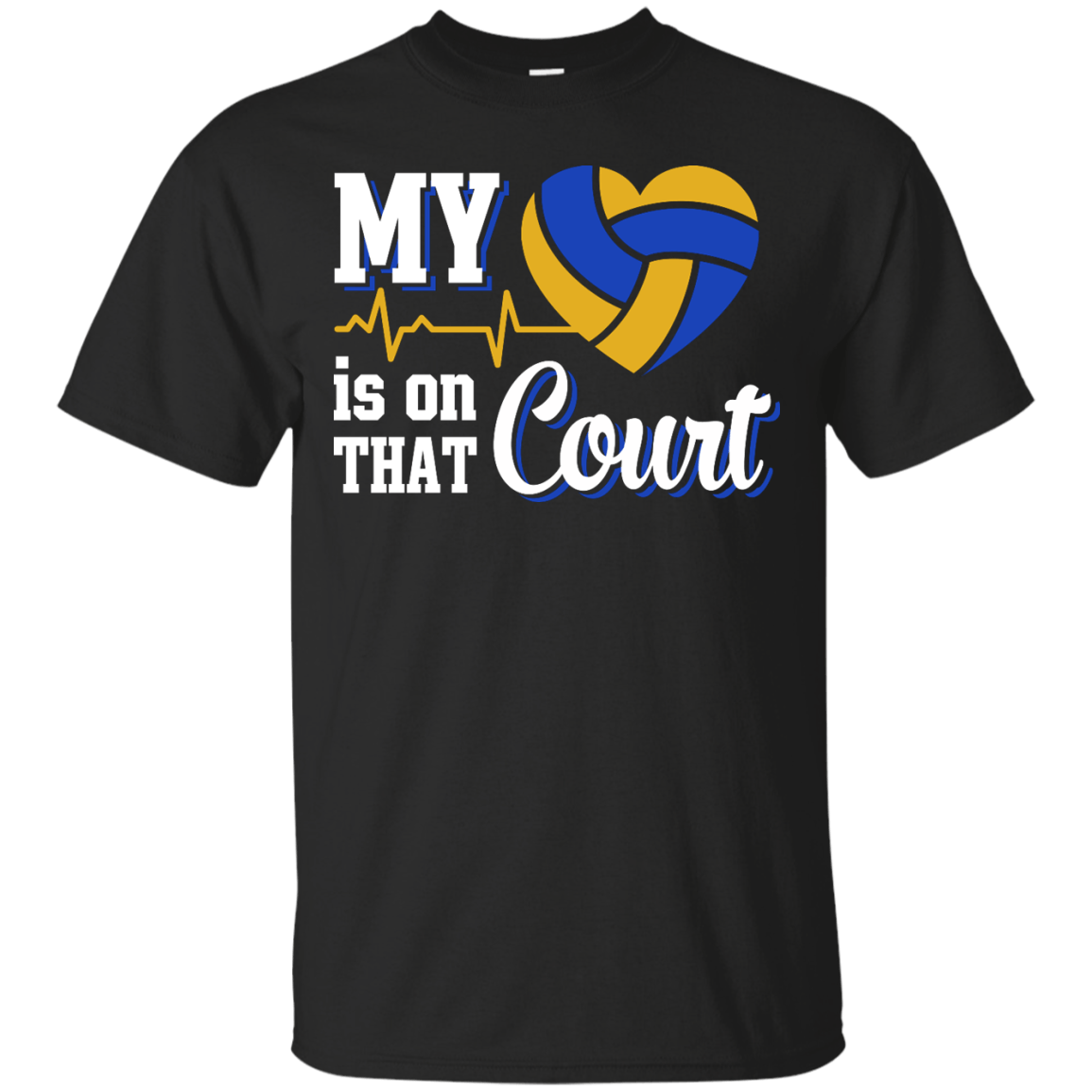 My Heart Is On That Court Volleyball T Shirt T-Shirt & Hoodie | Teecentury.com