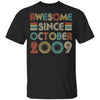 Awesome Since October 2009 Vintage 13th Birthday Gifts Youth Youth Shirt | Teecentury.com