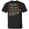 Poppy Know Everything Vintage Poppy Father's Day Gift T-Shirt & Hoodie | Teecentury.com