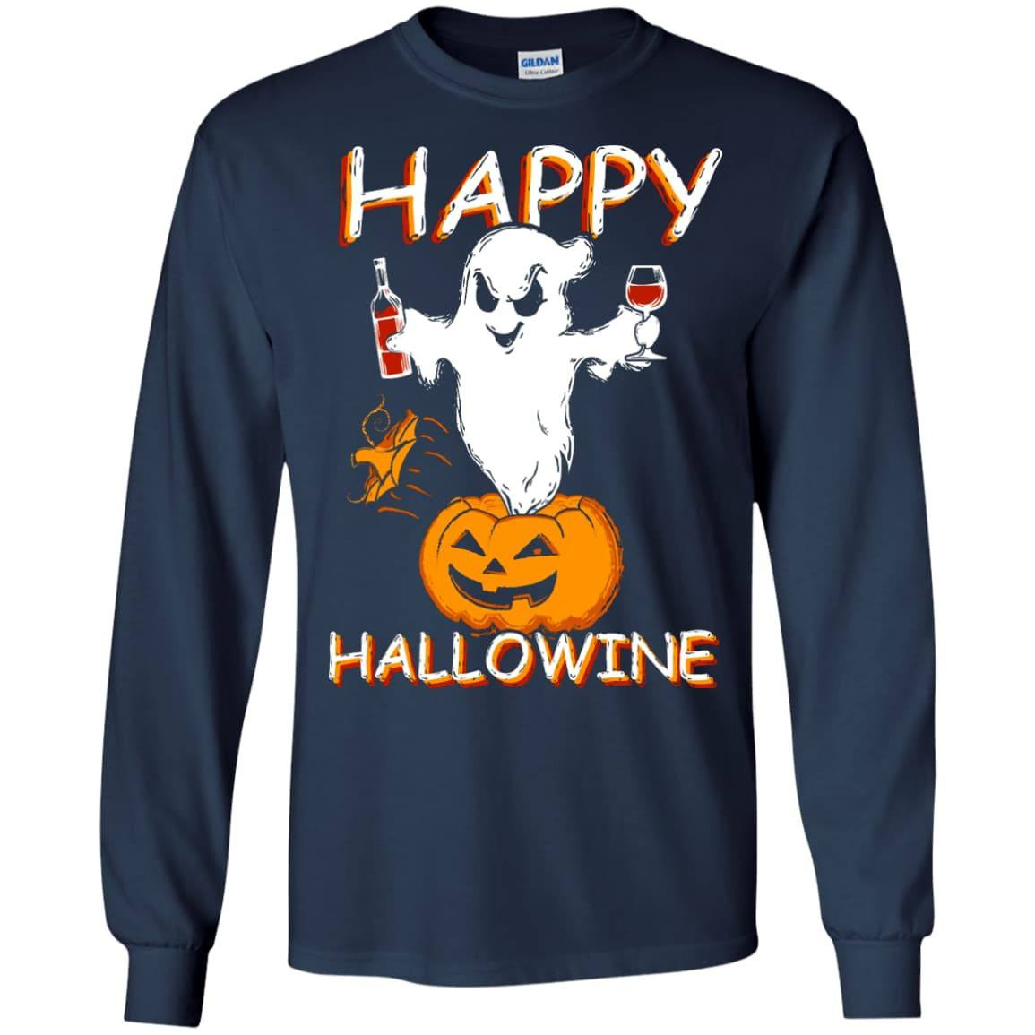 Happy Hallowine - Halloween Wine T-Shirt & Hoodie | Teecentury.com